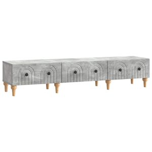 vidaXL TV ormar Betonska siva 147 x 34,5 x 30 cm Konstruirano drvo