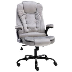 vidaXL Uredska stolica svjetlosiva bar&scaron;unasta