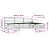 vidaXL Set vanjskih sofa 4 pcs Prirodna Čvrsto drvo akacije