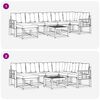 vidaXL Set vanjskih sofa s jastukom 8 pcs Prirodna i bež