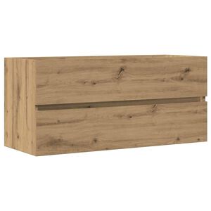 vidaXL Ormarić za umivaonik boja hrasta artisan 100x38,5x45 cm drveni