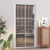 vidaXL Unutarnja vrata 102,5x201,5 cm bijela od ESG stakla i aluminija