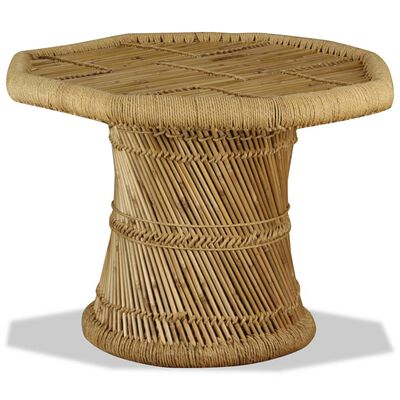 vidaXL Stolić za kavu od bambusa osmerokutni 60 x 60 x 45 cm