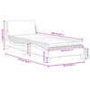 vidaXL Krevet s madracem Dover smeđesivi 80x200 cm od tkanine