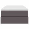 vidaXL Krevet s madracem i skladi&scaron;tem Siva 90 x 190 cm Lažna koža