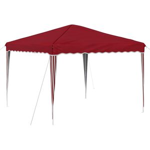 vidaXL Rastezljivi &scaron;ator za zabave 288 x 288 x 245 cm Tamno crvena