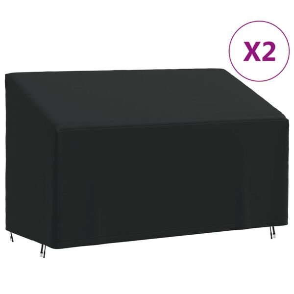 vidaXL Navlake za klupu s 3 sjedala 2 kom 165x70x65/94 cm 420D Oxford