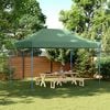 vidaXL Sklopivi prigodni &scaron;ator za zabave zeleni 410 x 279 x 315 cm