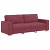 vidaXL Sofa 3 pcs Vinska crvena 220 x 80 x 84 cm Platnasta tkanina