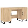 vidaXL Radni stol boja hrasta sonome 140x50x75 cm konstruirano drvo