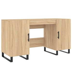 vidaXL Radni stol boja hrasta sonome 140x50x75 cm konstruirano drvo
