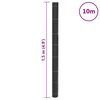 vidaXL Opna protiv korova crni 1,5 x 10 m PP