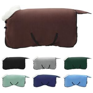 vidaXL Pokrivač za konje Puni tamnosmeđi 115 cm Polartec