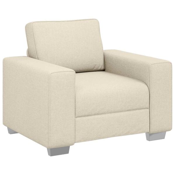 vidaXL Sofa Bež 100 x 80 x 82 cm Platnasta tkanina