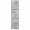 vidaXL Visoka komoda Beton siva 31,5 x 32 x 124 cm Konstruirano drvo