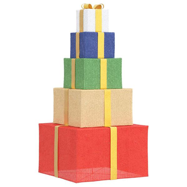 vidaXL Poklon kutija za božićne ukrase 250 LED toplo bijela