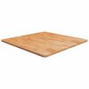 vidaXL Četvrtasta stolna ploča smeđa 90x90x2,5 cm tretirana hrastovina