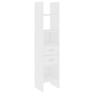 vidaXL Ormarić za knjige bijeli 40 x 35 x 180 cm od konstruiranog drva