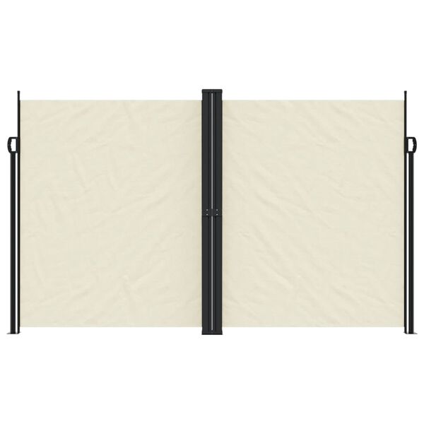 vidaXL Bočna tenda na uvlačenje krem 200 x 1200 cm