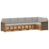 vidaXL Set vanjskih sofa 5 kom. Prirodna i svjetlosiva