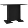 vidaXL Blagovaonski stol crni 110 x 60 x 75 cm konstruirano drvo