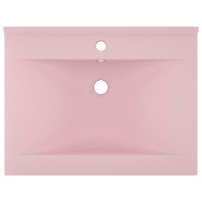vidaXL Luksuzni umivaonik mat ružičasti 60 x 46 cm keramički