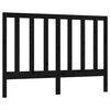 vidaXL Uzglavlje za krevet crno 146 x 4 x 100 cm od masivne borovine