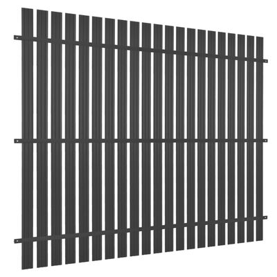 vidaXL Panel za ogradu aluminijski 180 x 180 cm antracit