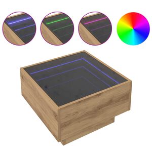 vidaXL Bocni stol hrast artisan 50 x 50 x 30 cm Konstruirano drvo