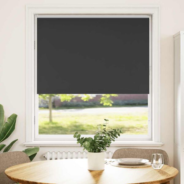 vidaXL Rolo zavjesa Blackout Black 90x175 cm &Scaron;irina tkanine 85,7 cm