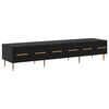 vidaXL TV ormar 150 x 36 x 30 cm Crni hrast Konstruirano drvo