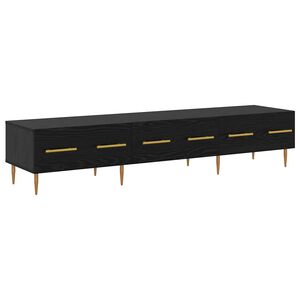 vidaXL TV ormar 150 x 36 x 30 cm Crni hrast Konstruirano drvo