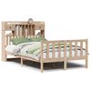 vidaXL Krevet s regalom za knjige bez madraca 135x190 cm od borovine