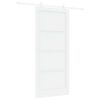 vidaXL Klizna vrata 93 x 211 cm Konstruirano drvo Bijela