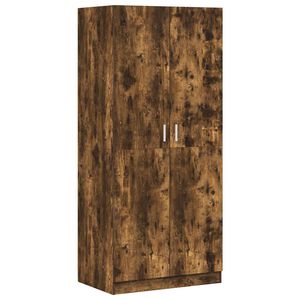 vidaXL Ormar boja dimljenog hrasta 80 x 52 x 180 cm konstruirano drvo