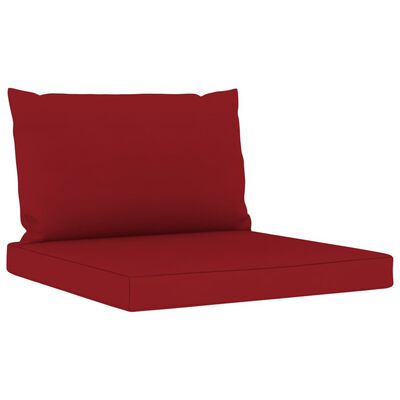 vidaXL 11-dijelna vrtna garnitura s jastucima crvene boje vina