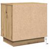 vidaXL Noćni ormar s ladicama Umjetnički hrast 50 x 34,5 x 50 cm.