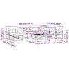 vidaXL Set vanjskih sofa s jastukom 9 pcs Prirodna i krem