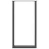vidaXL Noge za barski stol U-oblika 2 kom antracit 60 x (110-111) cm čelik