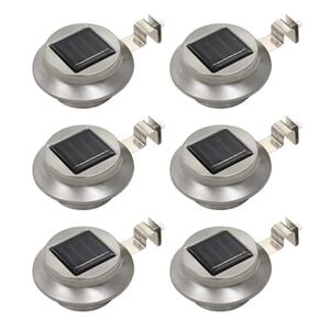 vidaXL Vanjske solarne svjetiljke 6 kom LED okrugle 12 cm bijele