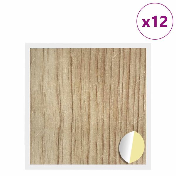 vidaXL Ljepljiva Pokrivač za Vijake 12 pcs Umjetnički hrast
