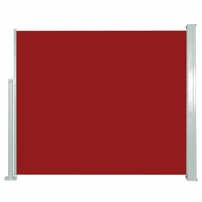 vidaXL Uvlačiva bočna tenda 120 x 300 cm crvena