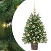 vidaXL Umjetno božićno drvce s 150 LED svjetlima Zelena 75 cm PE i PVC