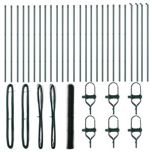 vidaXL Stup za ogradu Zelena