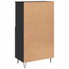 vidaXL Highboard Crna 60 x 36 x 110 cm Konstruirano drvo