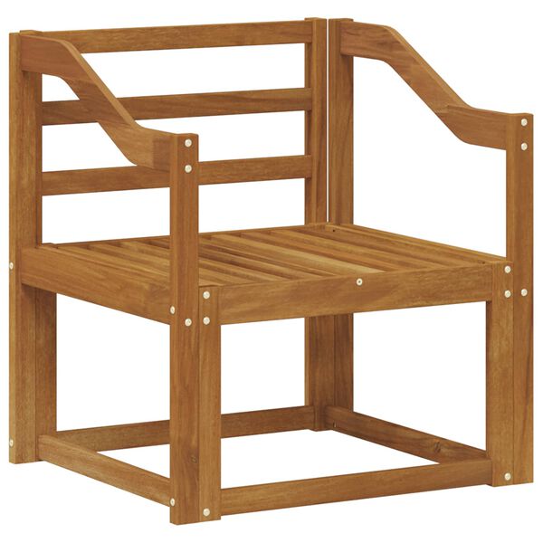 vidaXL Vanjski kauč Čvrsto drvo akacije Prirodna