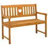 vidaXL Vanjska klupa Prirodna 110 x 55,5 x 90 cm Čvrsto drvo akacije