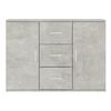 vidaXL Komoda siva boja betona 91 x 29,5 x 65 cm od konstruiranog drva