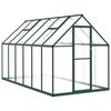 vidaXL Staklenik s okvirom zeleni 334 x 169 x 195 cm aluminijski