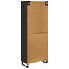 vidaXL Highboard s ladicama 2 pcs Crni hrast 69,5 x 34 x 180 cm